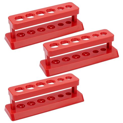 3PCS Test Tube Rack Multi Use Cylinder Tube Display Racks Syringe Holder 6 Holes with Hole Diameter 13/18mm for Science Experiment Party Classroom Teaching Test Tubes Holder in Saudi Arabia