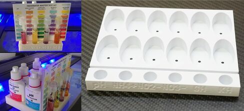 Aquarium Test Tube Holder Rack for API Saltwater & Freshwater Master Test Kit Marine in Kuwait
