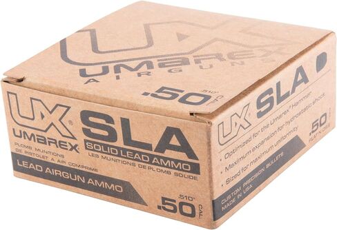 Umarex SLA .50 عيار بيليه بندقية الهواء الكريات، لمسدس الهواء المطرقة Umarex (20 قطعة)، 320 حبة، فضي in Kuwait