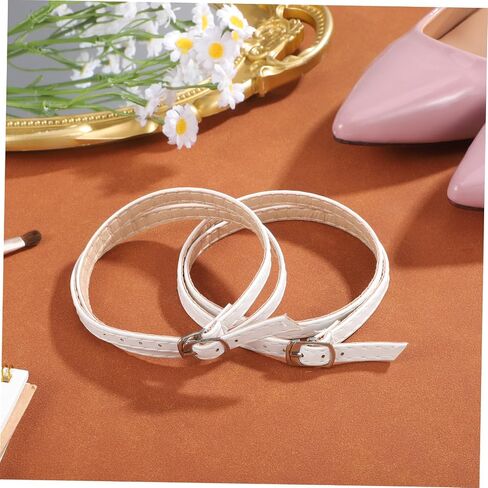 1pair Cross Ankle Straps for High Heels Faux Leather -drop Prevents Slipping and Comfort for Loose-fitting Footwear in Kuwait