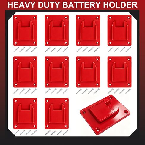 10Pack Tool Mount Holder With Screws for 18v Cordless Power Tools, Heavy Duty Drill holder Wall Mount Fit 18V Drill/Driver 2804-22 2803-22 2803-20 2804-20 2604-20 in Kuwait
