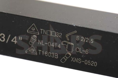 Shars 3/4 x 4-1/2" Right Hand MTJN Indexable Tri-Lock Turning Tool Holder TNMG Insert 404-1751 New ]6 in Kuwait