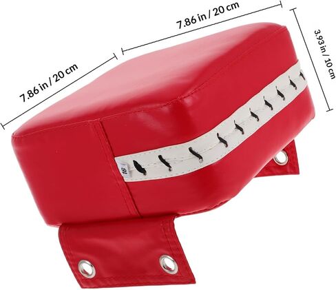 SOLUSTRE Boxing Wall Focus Pad Red 20x20x10cm Punch Wall Mounted Training Target for Martial Arts Fitness and Striking Practice in Kuwait