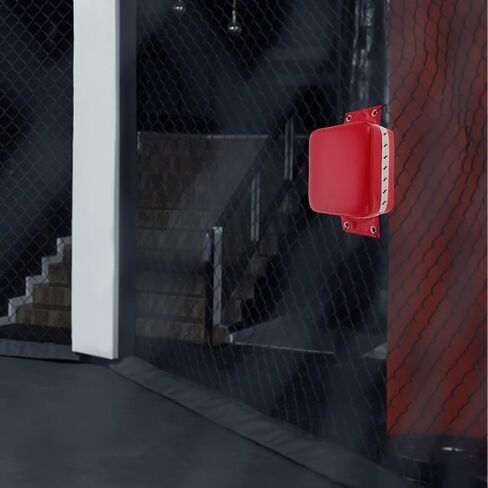 SOLUSTRE Boxing Wall Focus Pad Red 20x20x10cm Punch Wall Mounted Training Target for Martial Arts Fitness and Striking Practice in Kuwait