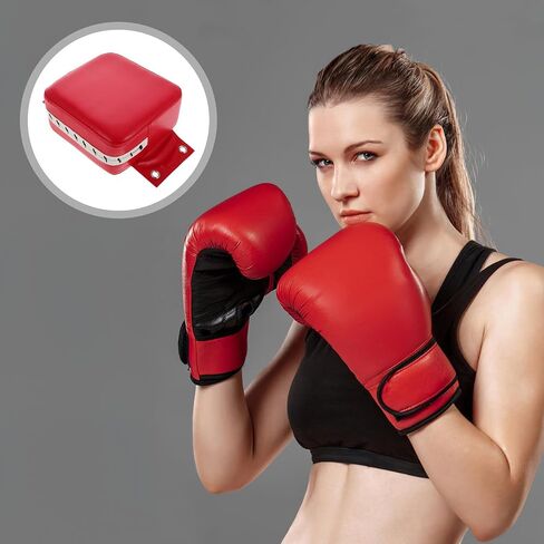 SOLUSTRE Boxing Wall Focus Pad Red 20x20x10cm Punch Wall Mounted Training Target for Martial Arts Fitness and Striking Practice in Kuwait