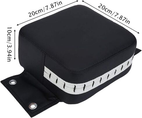 Boxing Fighter Fitness Wall Punch Bag Training Square Focus Target Soft Pad PU Leather Foam Black 8 Inch in Kuwait
