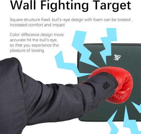 PU Wall Punch Boxing Bag Focus Target Wall Fighting Pad Taekwondo Training Bag Rugged PU Fabric Solid Foam Core Wall Mount Training Accessory in Kuwait