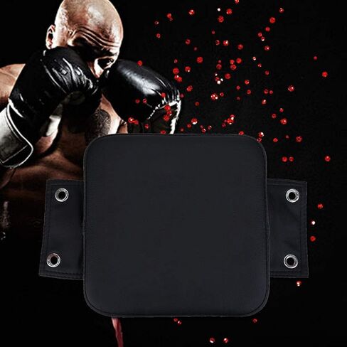 Boxing Focus Target Punch Bag, Wall - Mount Soft Pad, 20x20x10cm Black - PU Leather Durable Surface, Hand Protection for Fitness Training in Kuwait