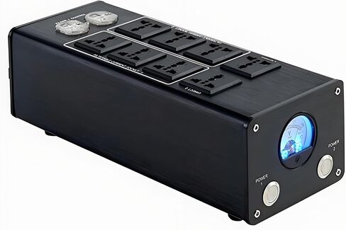 AC Power Conditioner with Display Screen, 8 Outlets, Surge Protection for Audio Equipment, TV, and Electronics in Kuwait