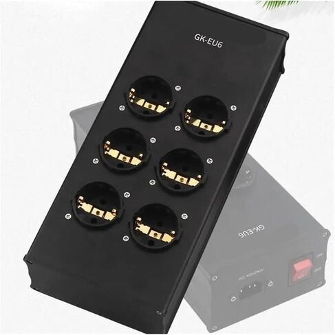 HiFi Audio AC Power Conditioner Purifier 6 Hold EU Socket Aluminum Power Filter in Kuwait