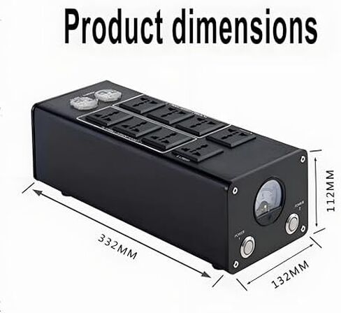 مكيف فلتر الطاقة - 8 مقابس طاقة مع شاشة عرض لمعدات الصوت HiFi ومشغلات الأقراص المضغوطة والبيانو وأجهزة التلفاز in Saudi Arabia
