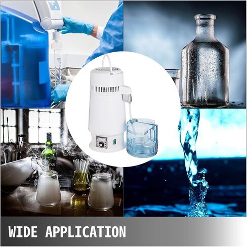4L Water Bottle Filter Distiller Purifier Portable Tabletop Machine Stainless Steel Adjustable Temperature For Labs Homes in Saudi Arabia