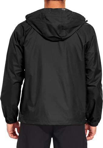 Little Donkey Andy Men's Lightweight Waterproof Rain Jacket Hooded Packable Windbreaker for Hiking Travel Fishing in Kuwait