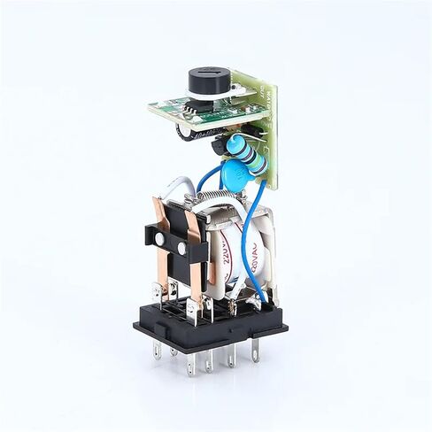 مقبض دوار لتأخير التشغيل DPDT 5S/10S/30S/60S/3M/5M/10M/30M مرحل مؤقت DC12V 24V H3Y-4 مع مقبس قاعدة (DC24V، 3M) in Kuwait