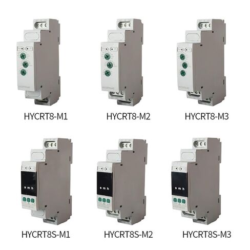 مرحل HYCRT8 مع مؤقت تأخير زمني متعدد الوظائف قابل للتعديل لمدة 24 ساعة (AC220V، HYCRT8-M3) in Kuwait