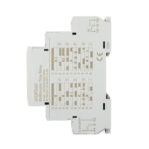 مرحل HYCRT8 مع مؤقت تأخير زمني متعدد الوظائف قابل للتعديل لمدة 24 ساعة (AC220V، HYCRT8-M3) in Kuwait