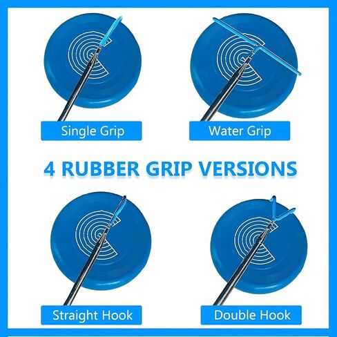 4 in 1 Disc Golf Retriever Pole 16ft - Multifunction Telescopic Disc Retriever with Durable Stainless Steel Frame – Portable Extendable Grabber Tool for Recovering Disc from Water, Bushes in Kuwait