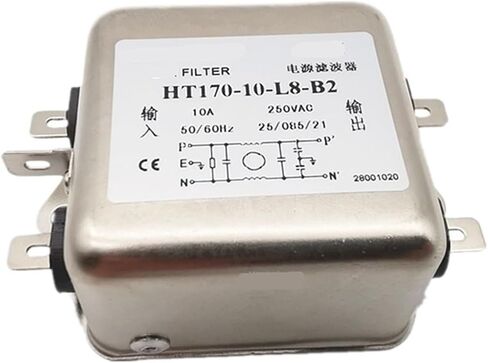HT170-10-L8-B2 10A HT170-20-L8-B2 20A مرشح طاقة تيار متردد أحادي الطور 220 فولت (HT170-10 -L8 -B2 10A) in Kuwait