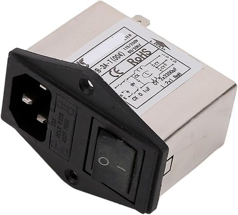 CW2B-3A/6A/10A-T مرشح طاقة مزدوج التأمين مضاد للتدخل 220 فولت دبوس مقبس فيوز التبديل (CW2B-10A-T 004) in Kuwait