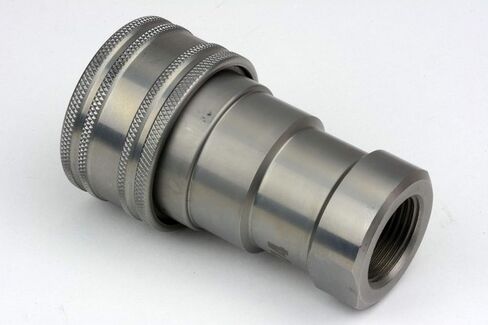 TEMCo 3/4" Female NPT Thread 3/4" Body Female Hydraulic Coupler ISO 7241B Poppet Valve Quick Connect for Tractors and Ag Equipment Fits Pioneer Parker Format - HF0074 in Saudi Arabia
