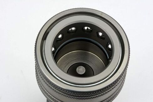TEMCo 3/4" Female NPT Thread 3/4" Body Female Hydraulic Coupler ISO 7241B Poppet Valve Quick Connect for Tractors and Ag Equipment Fits Pioneer Parker Format - HF0074 in Saudi Arabia
