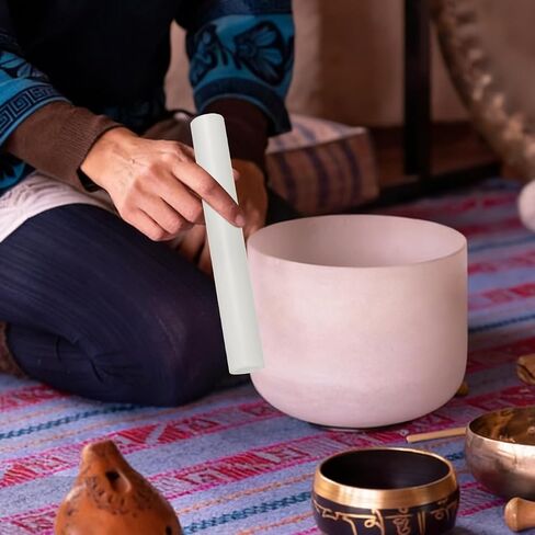 عصا مطرقة من الأكريليك من SUPVOX مع مهاجم مطاطي لعلاج صوت التأمل وأوعية الصوت الكريستالية تتضمن حقيبة تخزين مقاس 7.67 × 0.98 بوصة in Kuwait