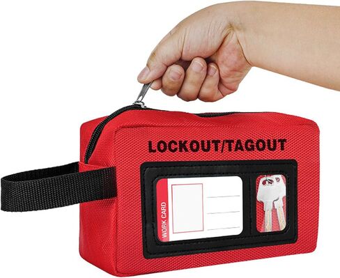 حقيبة قفل Tagout لأجهزة Loto، مجموعة أدوات قفل قماش البوليستر، حقيبة أدوات تنظيم الحقيبة، حقيبة تخزين ذات سعة كبيرة مع شاشة عرض مرئية in Kuwait