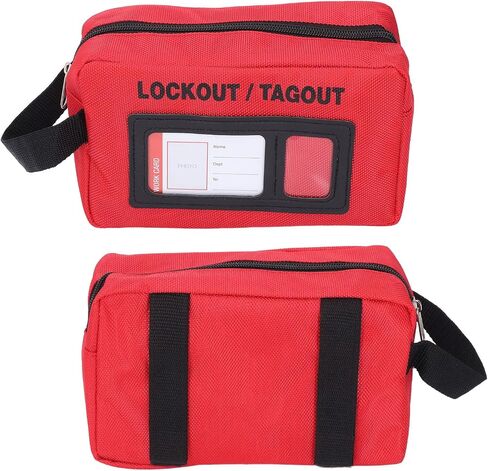 حقيبة قفل Tagout لأجهزة Loto، مجموعة أدوات قفل قماش البوليستر، حقيبة أدوات تنظيم الحقيبة، حقيبة تخزين ذات سعة كبيرة مع شاشة عرض مرئية in Kuwait