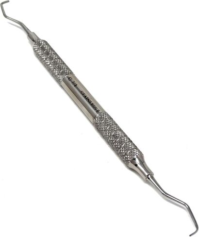 Periodontal Gracey Curette 7/8, Hollow handle, Stainless Steel, Double Ended Scaler (PACK OF 1) in Kuwait