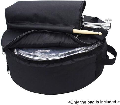 Durable 14 Inch Snare Drum Bag Backpack Case with Shoulder Strap Outside Pockets,Snare Drum Bag Black in Kuwait