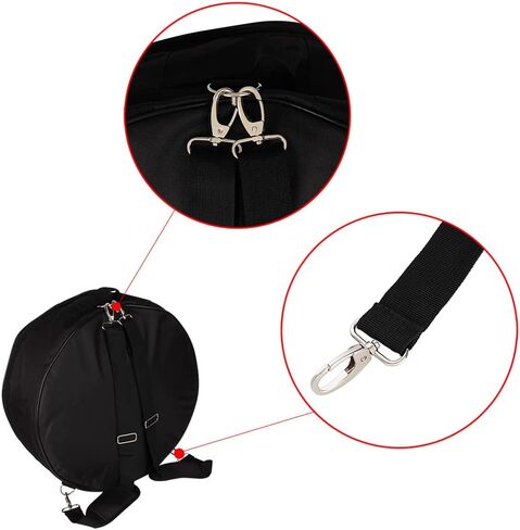 Durable 14 Inch Snare Drum Bag Backpack Case with Shoulder Strap Outside Pockets,Snare Drum Bag Black in Kuwait