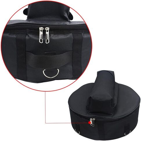 Durable 14 Inch Snare Drum Bag Backpack Case with Shoulder Strap Outside Pockets,Snare Drum Bag Black in Kuwait