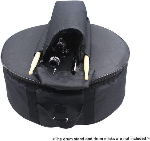 Durable 14 Inch Snare Drum Bag Backpack Case with Shoulder Strap Outside Pockets,Snare Drum Bag Black in Kuwait