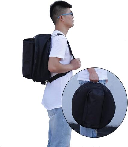 Durable 14 Inch Snare Drum Bag Backpack Case with Shoulder Strap Outside Pockets,Snare Drum Bag Black in Kuwait
