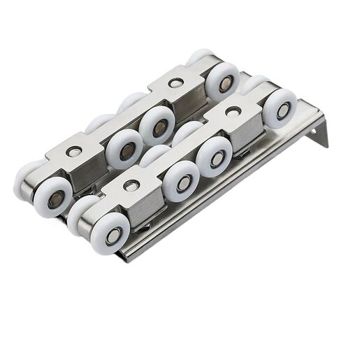 304 Stainless Steel Hardware Slide Doors Pulley,Hanger Roller,Hanging Rail Wheels, Load-Bearing,Sliding Door Track(1 Meter Rail) in Kuwait