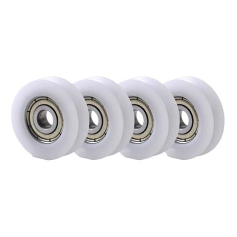 10pcs U Groove Sliding Door Wheel 8x30x10mm POM caoted with 608zz Bearing Pulley Wheels Roller for 3mm Rope w/Bearing in Kuwait