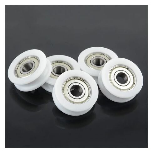 10pcs U Groove Sliding Door Wheel 8x30x10mm POM caoted with 608zz Bearing Pulley Wheels Roller for 3mm Rope w/Bearing in Kuwait