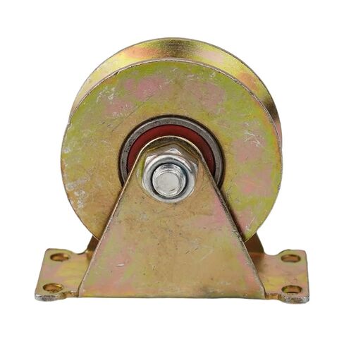 Track Pulley Steel Cable Pulley for Ropes 1-8mm Cable Pulley with 2 Ball Bearing Sliding Door Pulley Door Window V Groove Wheel(80mm) in Kuwait