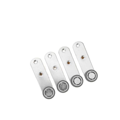 4Pcs Sliding Door Bottom Support Wheels Precision Bearing Rubber Caster Side Mount Design for Barn Doors Wardrobe Cabinet in Kuwait