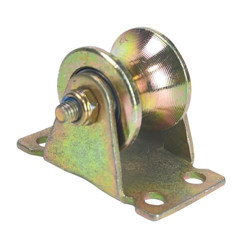 2pcs 1.2 inch deep u Groove Sliding gate Roller Wheel Pulley, Double Bearing Surface Galvanized 45 Steel Main Body Iron Bracket. in Kuwait