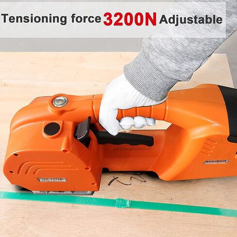 Electric Strapping Machine Automatic Strapping Banding Tool for Box Pallet with 6000mah Battery Powered Handheld Welding Strapping Machine for PP PET Straps in Kuwait