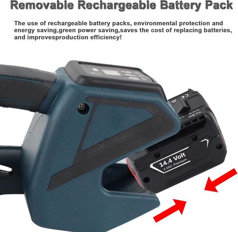 Electric Strapping Machine Welding Strapping Tool for PP/PET Battery Powered Charged 1/2 in-5/8 Straps Width Automatic Hot Melting Strapping Banding Machine for Box Pallet,2Battery in Kuwait