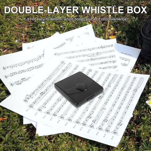 Toyvian Oboe Reed Storage Box Double-layer Abs Material Portable Reed Organizer Case with Black Finish for Oboe Players in Kuwait