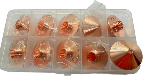 10Pcs D28 Laser Cutting Nozzle D28 H15 M11 High Speed Single Layer Nozzle for Fiber Laser Cutting Head, Caliber 3.0mm in Kuwait