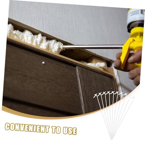 LIFKOME 10Sets Long Spray Foam Nozzle Tips for Precise Gap Filling Pe Caulking Tube Assembly with Extended Reach for Insulation Sprayer Applications in Kuwait