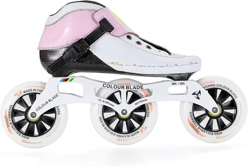 Blue Carbon Fiber Speed Skates 4x100mm for Men Women, Inline Racing Skates, ABEC-9 Bearings PU Wheels for Outdoor Fitness & Street Skating in Kuwait