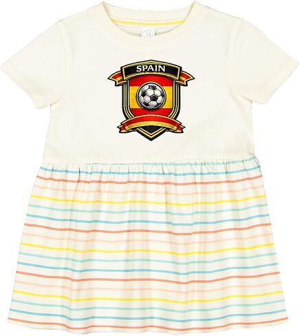 inktastic Spain Soccer Fan Infant Dress in Kuwait