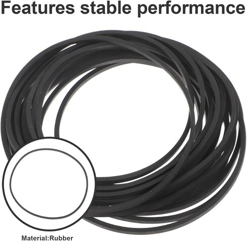 Abaodam 20pcs Cassette Belt Replacement Cassette Player Belts 2mm Square Rubber in Kuwait