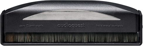 Audio Technica AT-LP140XP-BK DJ Professional Black Turntable with an AudioQuest AQSLVRRECBRUSH Silver Anti-Static Record Brush (2020) in Saudi Arabia