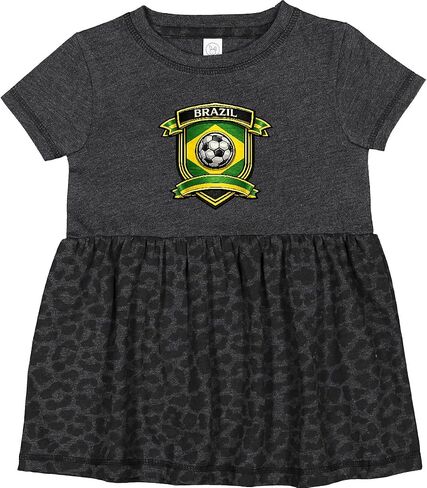 inktastic Brazil Soccer Infant Dress in Kuwait